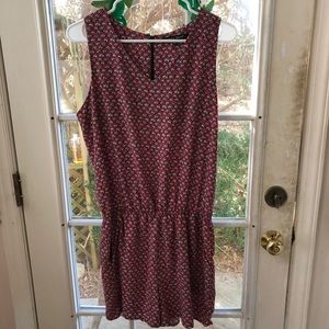 Coral patterned romper